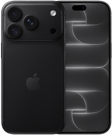 iPhone 18 Pro nero mostrato da dietro, sistema di fotocamere Pro Fusion in alto, logo Apple al centro; e mostrato di fronte, design all-screen