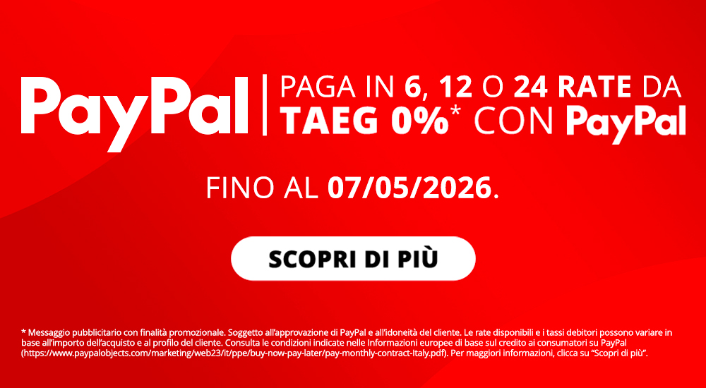 PayPal paga in 6, 12, 24 rate