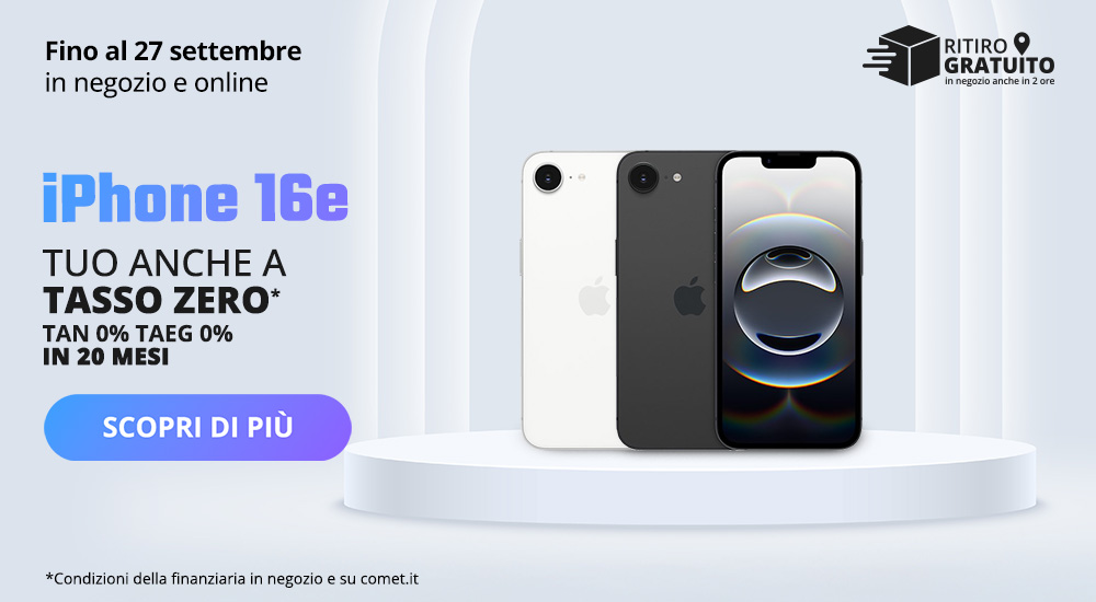 Apple iPhone 16e Tasso Zero
