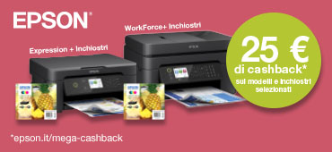 Promo: Epson EcoTank: ricevi 25€ di rimborso
