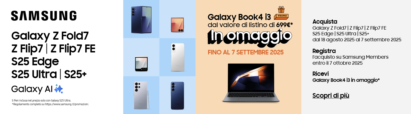 Galaxy Book4 in omaggio