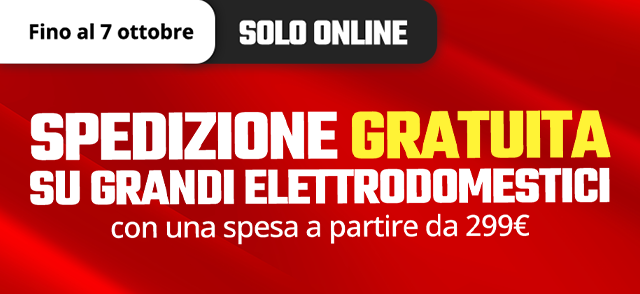 Promo: ONLINE | Spedizione gratuita a partire da 299€