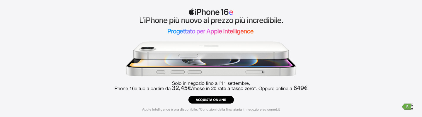 iPhone 16e Tasso Zero