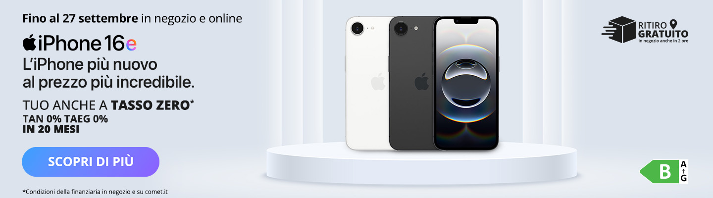 iPhone 16e Tasso Zero