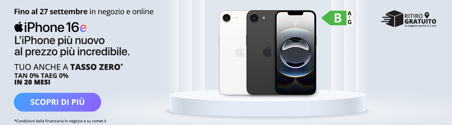 iPhone 16e Tasso Zero