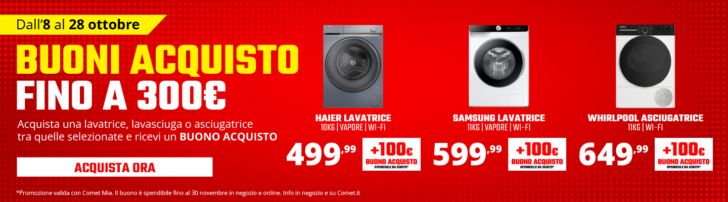Fino a 300€ di buoni acquisto