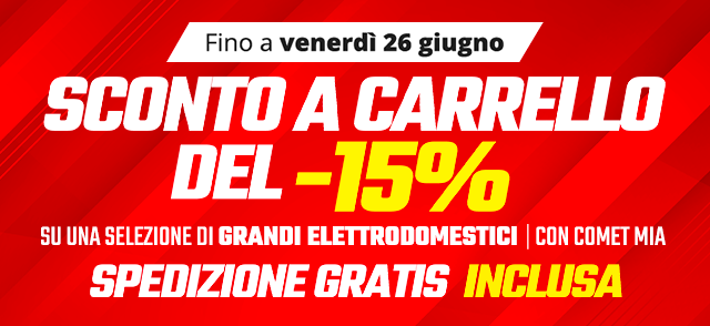 Extra sconto a carrello 15%