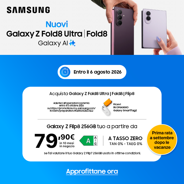 Preordina Samsung Galaxy Z Fold8 Ultra | Fold8 | Flip8