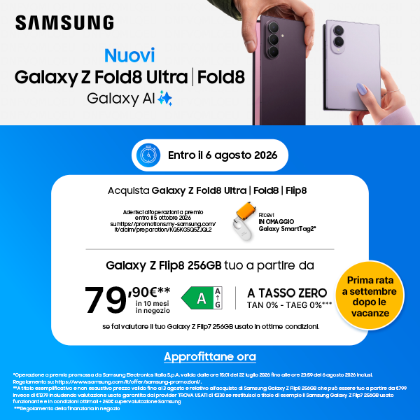 Preordina Samsung Galaxy Z Fold8 Ultra | Fold8 | Flip8