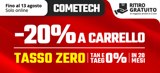 Cometech | -20% a carrello su prodotti selezionati