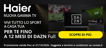 Promo: Haier TV: fino a 12 mesi di DAZN Full