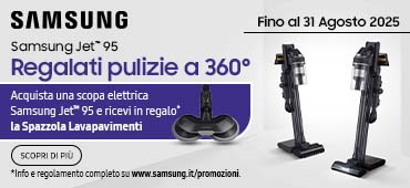 Promo: Samsung Jet 95: in regalo la spazzola lavapavimenti