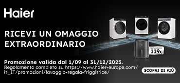 Promo: Haier Lavaggio: ricevi un omaggio