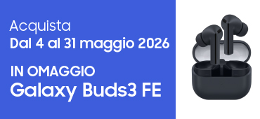 Promo: Samsung: in omaggio Galaxy Buds3 FE