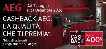 Promo: AEG Built-in: fino a 400€ di rimborso