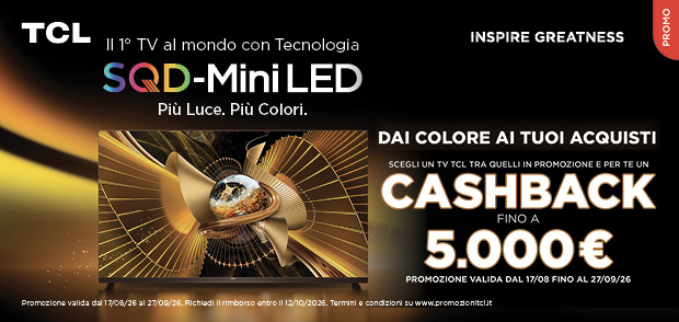 Promo: TCL: fino a 5000€ di rimborso