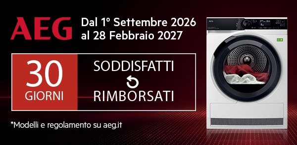 Promo: AEG: Soddisfatti o Rimborsati