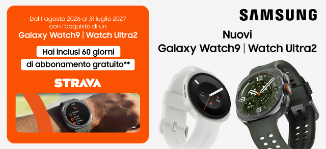 Promo: Samsung Watch: per te 60 giorni di Strava