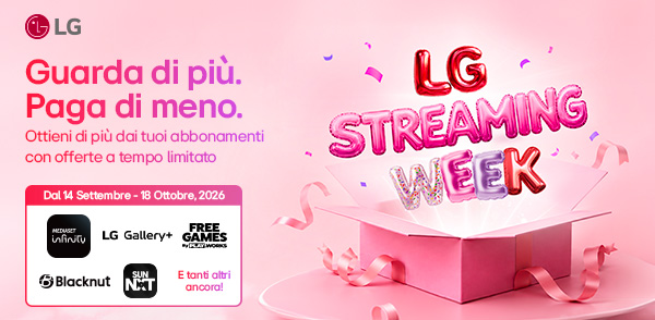 Promo: LG: guarda di più, paga di meno