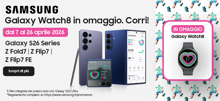 Promo: Samsung: in regalo Galaxy Watch8
