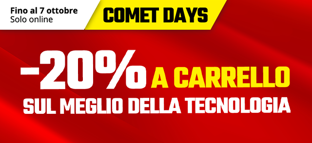 Promo: COMET DAYS | -20% a carrello online con Comet Mia