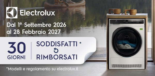 Promo: Electrolux Asciugatrici: Soddisfatti o Rimborsati
