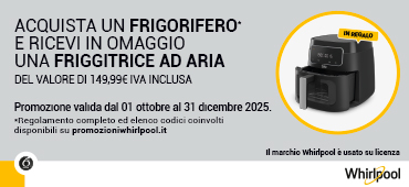 Promo: Whirlpool Frigoriferi: ricevi un omaggio