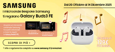 Promo: Samsung Microonde: in regalo Buds3 FE
