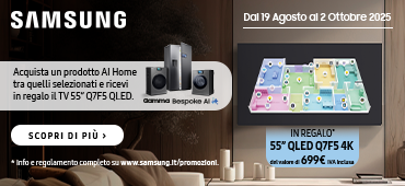 Promo: Samsung AI Home: in regalo TV 55'' Q7F5 QLED