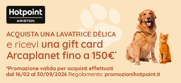 Promo: Hotpoint: per te un buono Arcaplanet