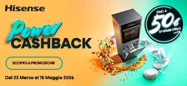 Hisense: Cashback fino a 100€