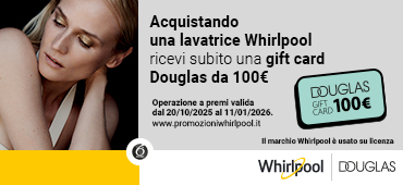 Promo: Whirlpool: ricevi 100€ gift card Douglas