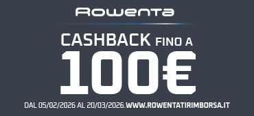 Promo: Rowenta Partner di Sanremo: Cashback fino a 100€