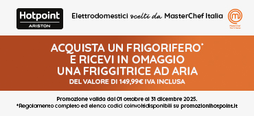 Promo: Hotpoint Frigoriferi: ricevi una friggitrice in omaggio