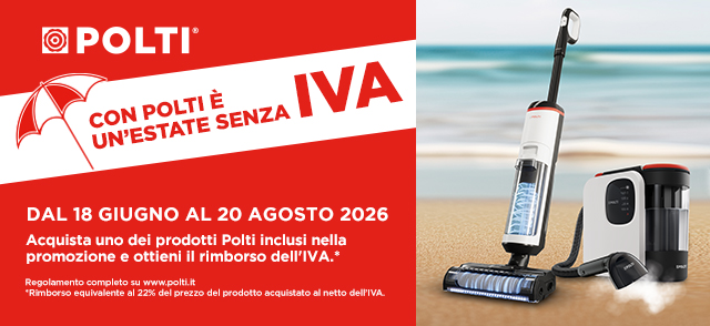 Polti: Estate Senza IVA