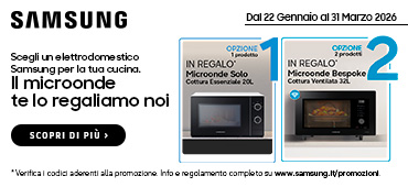 Promo: Samsung: in regalo un microonde
