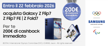 Promo: Sasmung: 200€ di cashback immediato