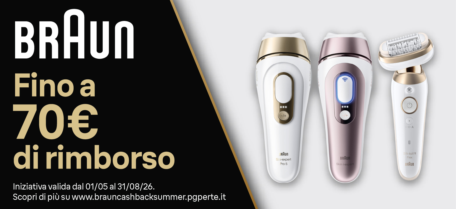 Promo: Braun Female: fino a 70€ di cashback
