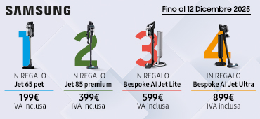 Promo: Samsung: ricevi in regalo una Jet