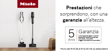 Promo: Miele Aspirapolveri: 5 anni di garanzia extra