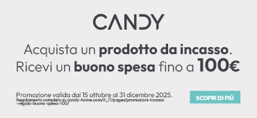 Promo: Candy Incasso: fino a 100€ di buono spesa