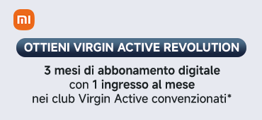 Promo: Xiaomi : in omaggio 3 mesi di Virgin Active