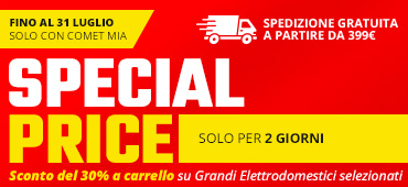 Promo: Special Price: -30% su Grandi Elettrodomestici