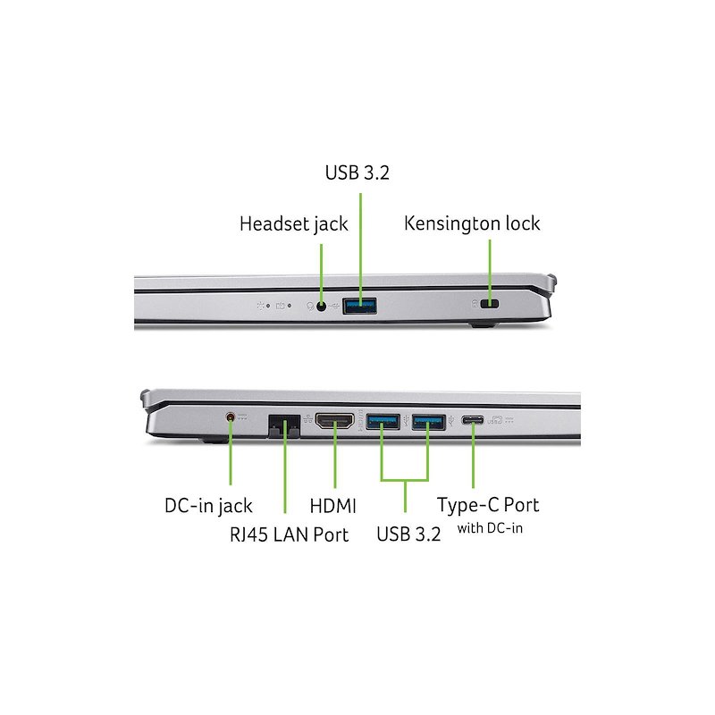 Acer Notebook Aspire Go 15 Ag15-42p-r9q9 32GB/ 1TB 15,6" Silver