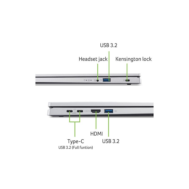 Acer Notebook Aspire Go 15 Ag15-71p-73w1 32GB/ 1TB 15,6" Silver