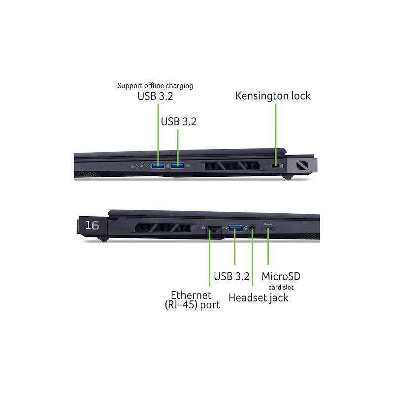 Acer Notebook gaming PREDATOR HELIOS NEO 16 AI PHN16-73-97PQ 32GB / 2 TB Nero