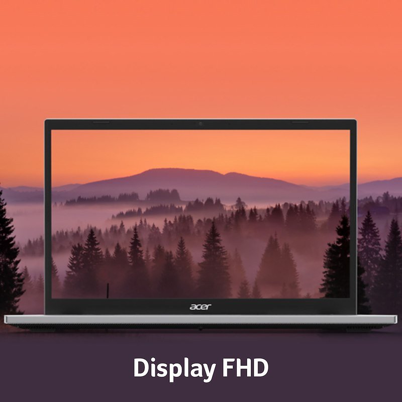 Acer notebook 15,6" 8/ 512GB Ag15-42p-r8se Aspire Go 15 Silver