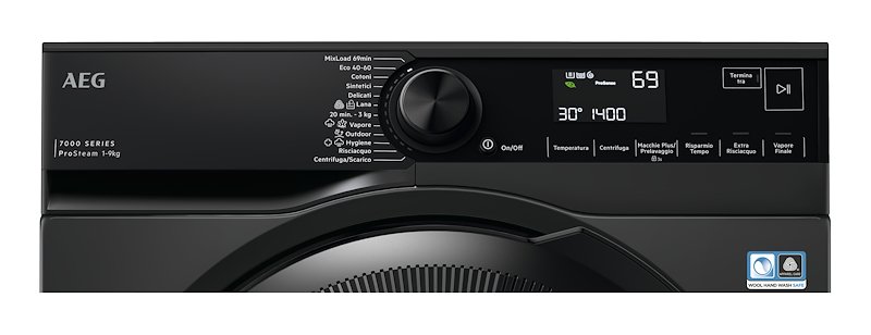 Aeg Lavatrice 9Kg Lr7black Nero