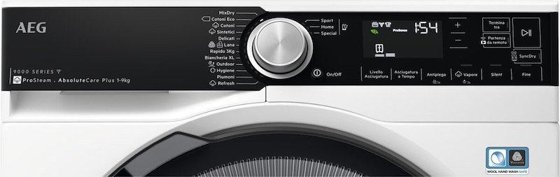 Aeg Asciugatrice 9Kg Tr9t94abys Bianco/oblò nero