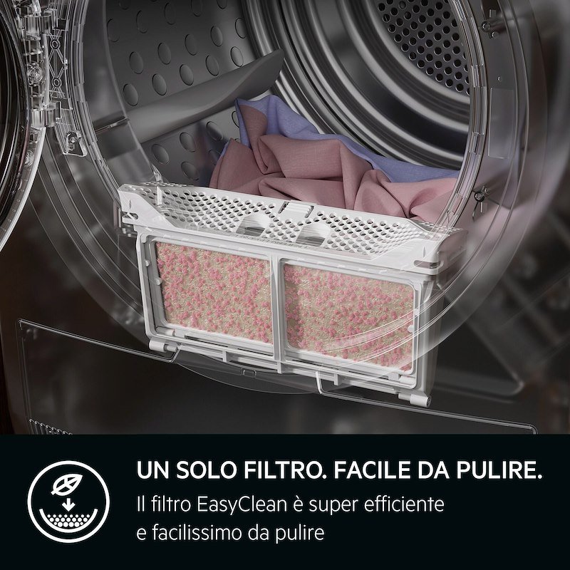 Aeg Asciugatrice 9Kg Tr9t94abys Bianco/oblò nero